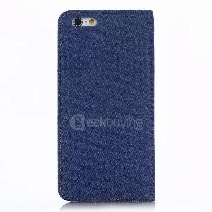 Protective Leather Case With Holder/Card Slots/Wallet For Apple iPhone 6s Plus 5.5inch - Light Blue
