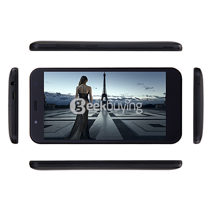 Bluboo Xfire 5.0inch Android 5.1 OS 1GB RAM 8GB ROM Smartphone MT6735M Quad Core 1.0GHz 4G GPS OTG Miracast - Black