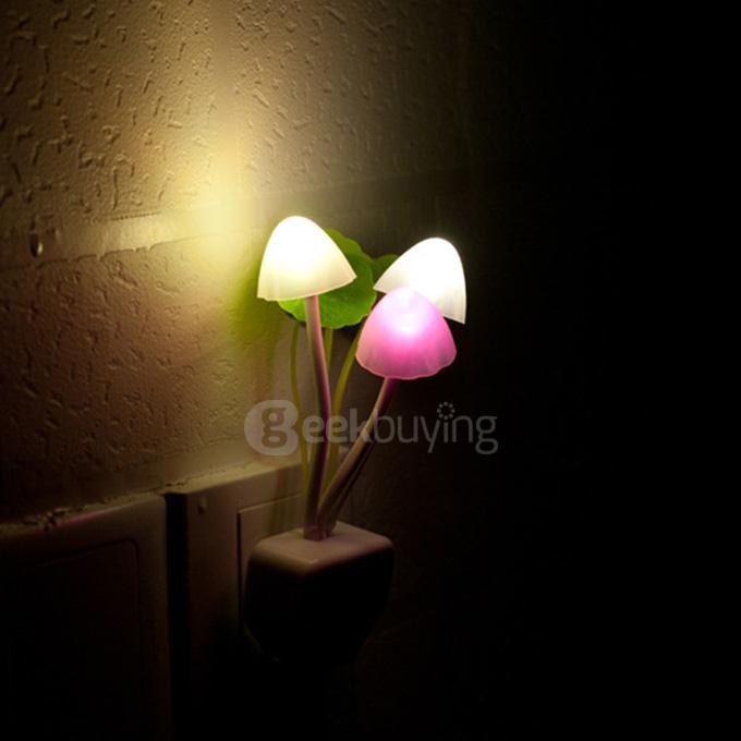 Cute Mushroom Shape Design LED Light Night Light Bed Lamp