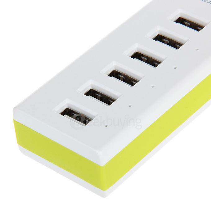 EGTONG 6-Port USB Fast Charger Fire-Resistant Smart Charger for iPhone / iPod / Tablet - EU Plug