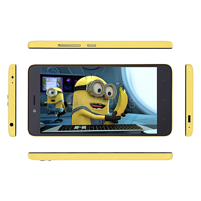 Xiaomi Redmi Note 2 Standard 4G Smartphone 5.5 Inch FHD Screen 2GB 16GB 64bit Helio X10 Octa Core 3060mAh 13.0MP - Yellow