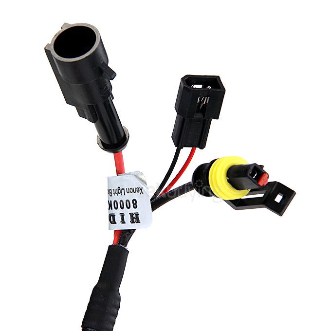 12000K H4-3 35W 12V DC230 Xenon HID Kit Car Headlight Slim Ballast Xenon Bulb White light - Black ( One Pair)