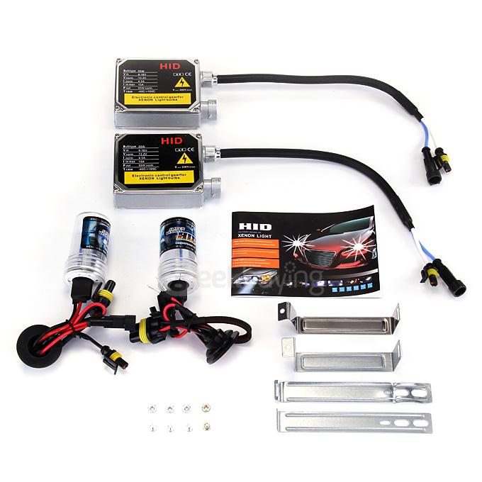 6000K 12V 880 55W F250 Xenon HID Kit Car Headlight Slim Ballast Xenon Bulb - Black ( One Pair )