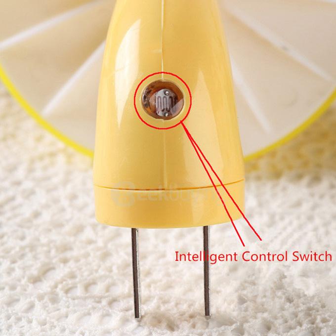 Mini Mushroom Wall Night Light Light-controlled Bedroom Lamp