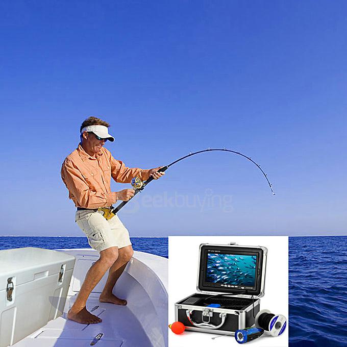 ENNIO SY7000 30M 12-LED 900TVL Underwater Fishing Video Camera System With 7 Inches LCD HD Monitor - EU Plug
