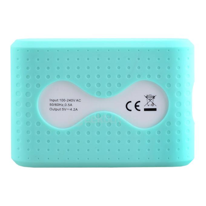 US Plug TYD-531 6-Port USB Charger for Android / iOS Devices - Green + White