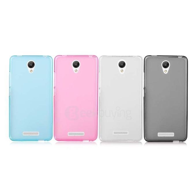 MOSKII Pudding Series Protective Back Case Soft Silicone Cover Back Shell for Xiaomi Redmi Note 2 Smartphone - Black
