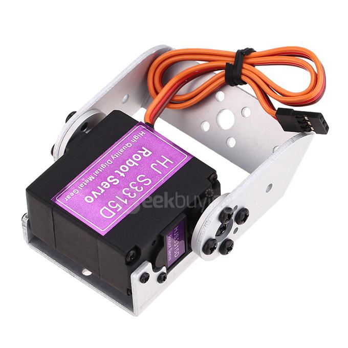 HJ S3315D Hight Performance 15KG Torque 180 Degrees Rotating Brushless Motor Digital Robot Servo w/ Gradient U Mounting