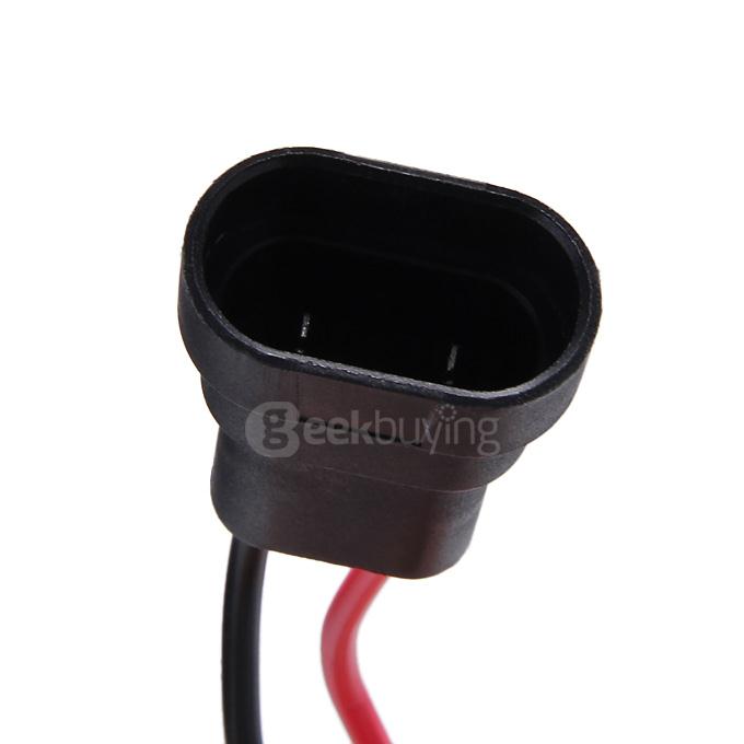 8000K Car H10 55W HID Xenon Headlight Light Lamp Bulb Replacement - Black + White ( One Pair )