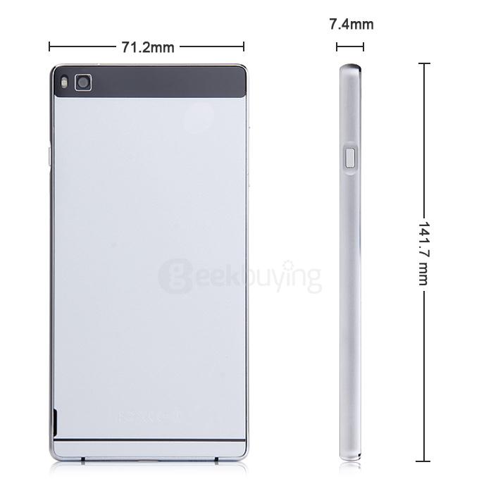 X-BQ P8 5.0inch HD Screen MTK6582 Quad Core 1.3GHz Android 5.1 Smartphone 512MB RAM 4GB ROM 3G GPS Miracast - White