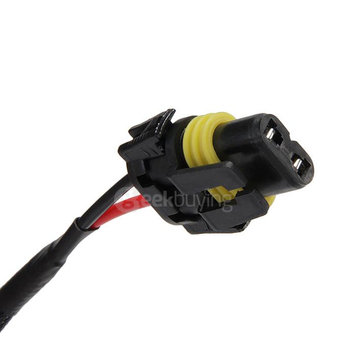 6000K Car H7 55W HID Xenon Headlight Light Lamp Bulb - Black + White ( One Pair )