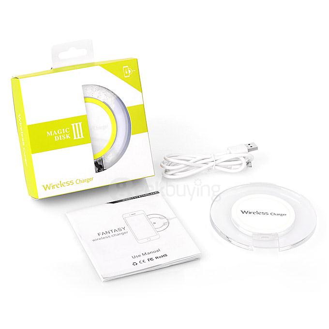 Itian A9 Qi Standard Wireless Charger Transmitter for Mobile Phones - White