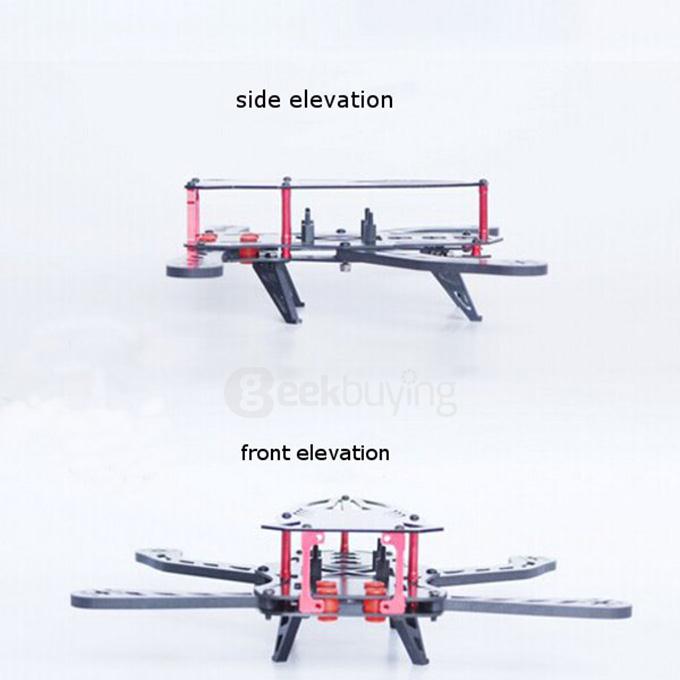 LS-250 Cicada 250mm FPV Quadcopter Carbon Fiber Folding Frame Kit