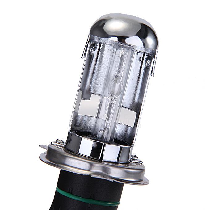 4300K Car H4-3 35W HID Xenon Headlight Light Lamp Bulb Replacement - Black + White ( One Pair )