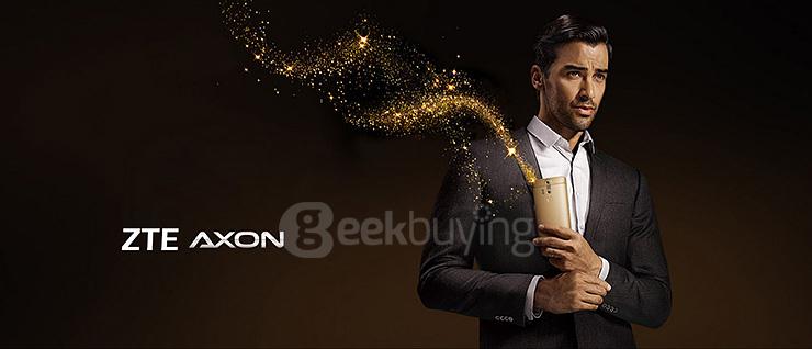 ZTE Axon 2.5D 5.5inch Android 5.0 3GB 32GB Smartphone Snapdragon 810 13MP + 2MP Dual Rear Cameras Gorilla Glass 3 NFC Touch ID - Golden