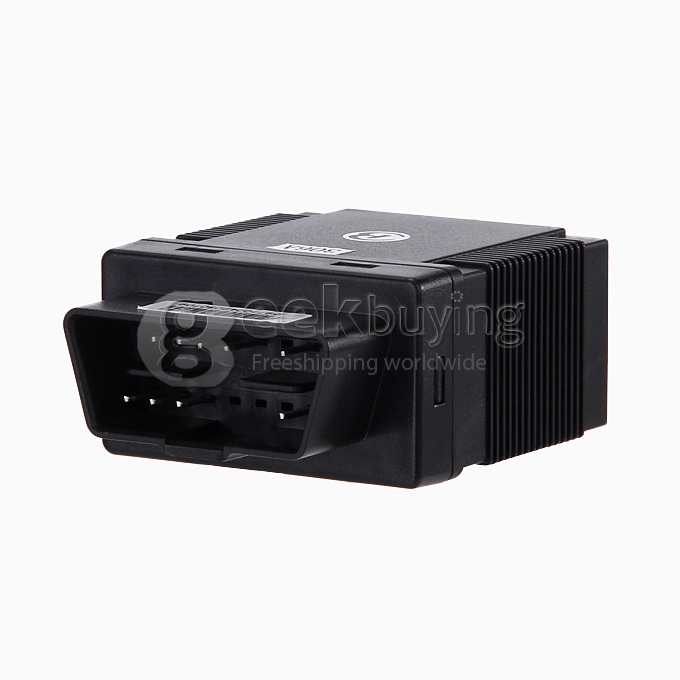 NEW Quad Band Car Vehicle GSM GPS Tracker GPS306A OBD Data Mileage Listen-in OBD Tracker - Black