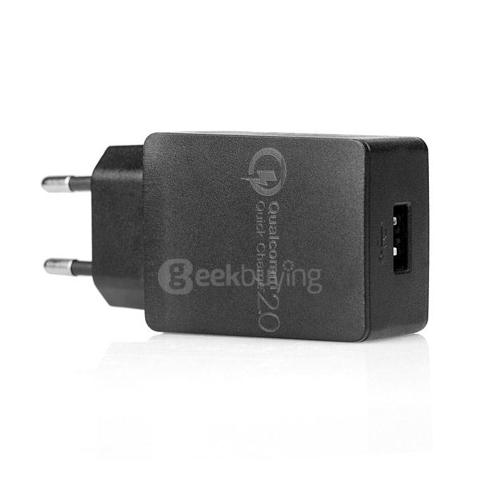 Itian EU Plug Quick Charger QC 2.0 Fast Charger For LG G4 Samsung Galaxy S6/S6 Edge Plus Sony z5 HTC ASUS Zenfone 2 Xiaomi Mi4 - Black
