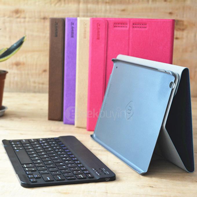 Removable Bluetooth Keyboard Leather Case for 9.7