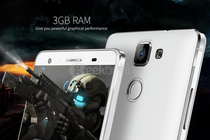 Mlais M7 Plus 5.5inch 4G LTE Android 5.1 3GB 16GB Smartphone 64bit MT6753 Octa Core 13.0MP Fingerprint ID - White