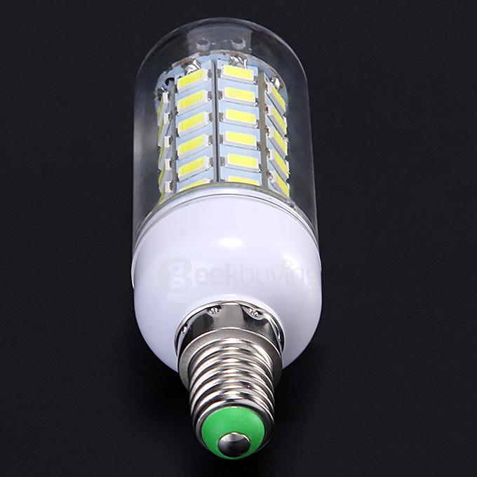 E14 220V 12W 1100LM 56LED 5730SDM White LED Corn Light Bulb Night Light Lamp With Housing
