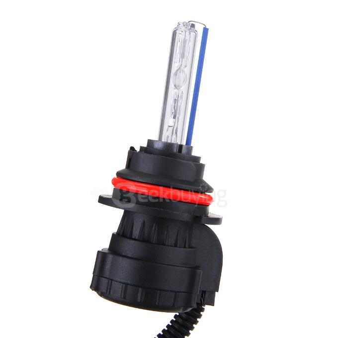 12000K Car 9004/9007-3 55W HID Xenon Headlight Light Lamp Bulb Replacement - Black + White ( One Pair )
