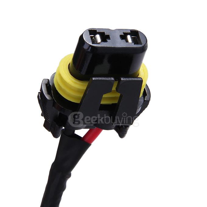 8000K Car H11 35W HID Xenon Headlight Light Lamp Bulb Replacement - Black + White ( One Pair )