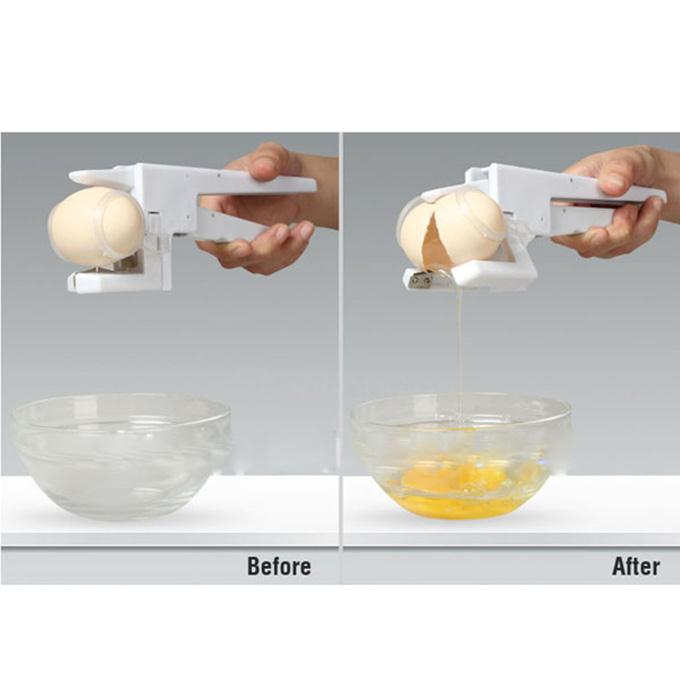 EZ CRACKER Handy Egg Cracker Beater With Separator - White