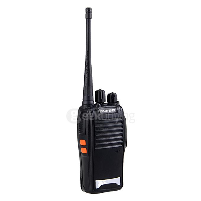 BAOFENG BF-777S 400~470MHz 2 Way Radio Walkie Talkie US Plug 5W 16CH UHF Interphone Transceiver Handheld Intercom - Black