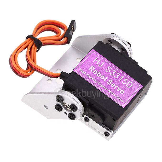 HJ S3315D Hight Performance 15KG Torque 180 Degrees Rotating Brushless Motor Digital Robot Servo w/ Gradient U Mounting
