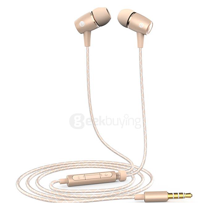 Original Huawei Honor Engine PLUS Earphone In-Ear Metal Earpiece Super Bass For Huawei Honor Mate S 7 6 P8 Max - Gold
