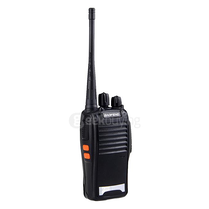 BAOFENG BF-777S 400~470MHz 2 Way Radio Walkie Talkie EU Plug 5W 16CH UHF Interphone Transceiver Handheld Intercom - Black