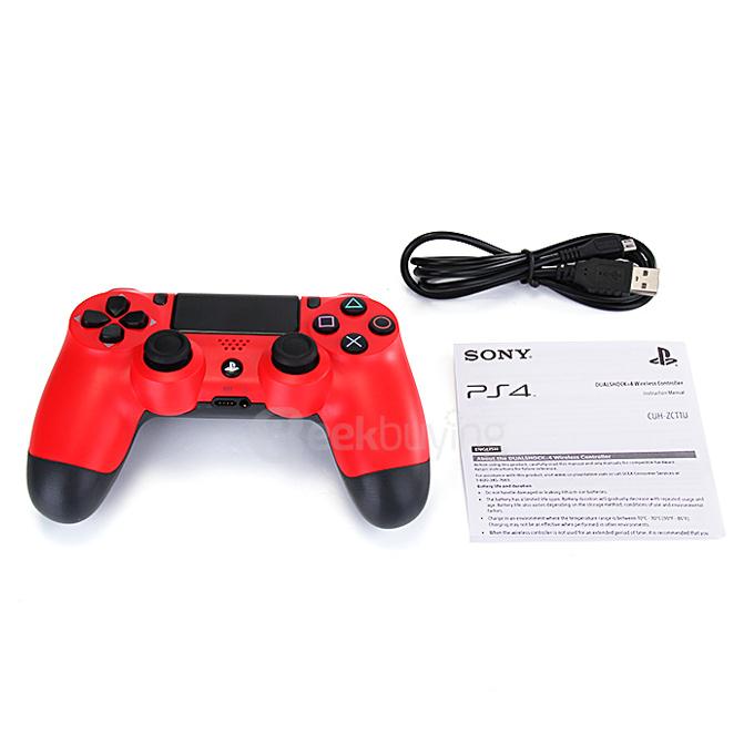 PS4 USB Wired Gaming Controller Gamepad Joystick With Analog Sticks for PC / Laptop / PlayStation 4 - Red