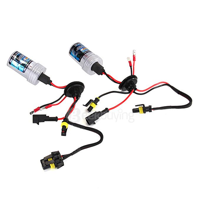 12000K H3 55W 12V Xenon HID Kit Car Headlight Slim Ballast Xenon Bulb - Black + White