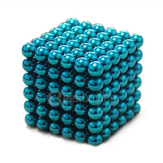 216Pcs 5mm Sliver DIY Neocube Magic Beads Magnetic Balls Puzzle - Light Blue