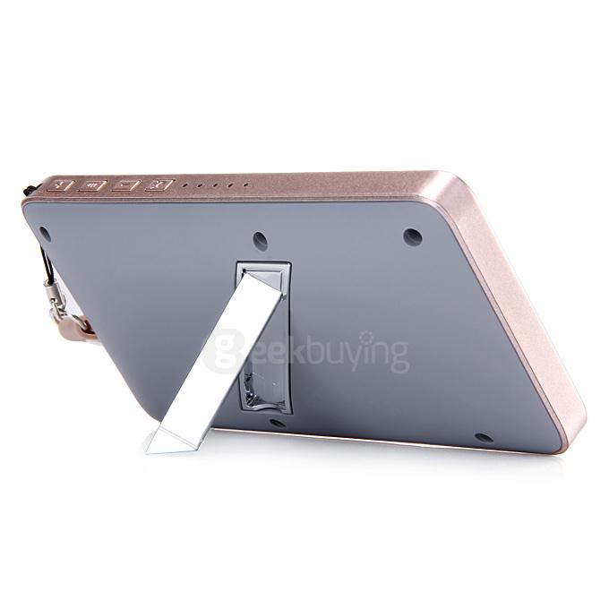 TG02 2800mA Power Bank Handsfree Stereo Wireless Bluetooth 3.0 Speaker TF FM Torchlight - Champagne