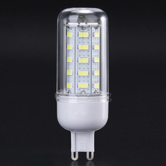 G9 220V 7W 700LM 36LED 5730SDM White LED Corn Light Bulb Night Light Lamp With Housing
