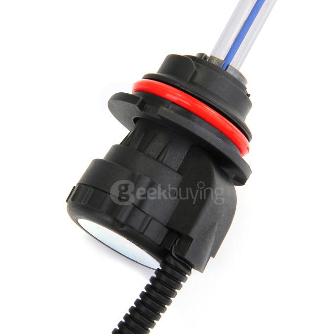 12000K Car 9004/9007-3 55W HID Xenon Headlight Light Lamp Bulb Replacement - Black + White ( One Pair )