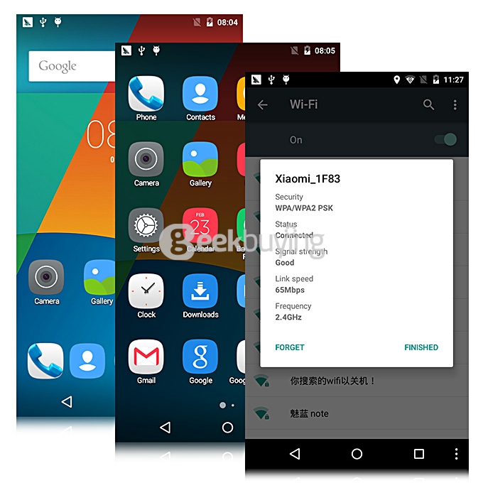 Bluboo Xfire 5.0inch Android 5.1 OS 1GB RAM 8GB ROM Smartphone MT6735M Quad Core 1.0GHz 4G GPS OTG Miracast - White