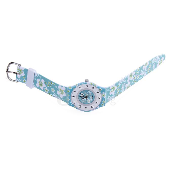 Willis 9918 Orchid Designs Ultra-thin Waterproof Children Watch - Light Blue
