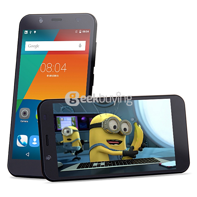 Bluboo Xfire 5.0inch Android 5.1 OS 1GB RAM 8GB ROM Smartphone MT6735M Quad Core 1.0GHz 4G GPS OTG Miracast - Black