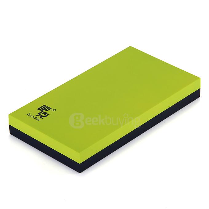 Buocker T40 13000mAh Portable Mobile Power Bank DC5V 1A / 2.1A For Smartphone PSP PDA iPod MP3/4/5 Camera - Black&Green