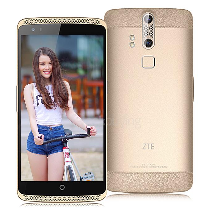 ZTE Axon 2.5D 5.5inch Android 5.0 3GB 32GB Smartphone Snapdragon 810 13MP + 2MP Dual Rear Cameras Gorilla Glass 3 NFC Touch ID - Golden