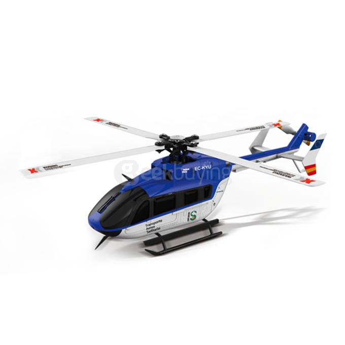 XK K124 6CH Brushless RC Helicopter EC145 3D6G System Inverted Flight Copter RTF