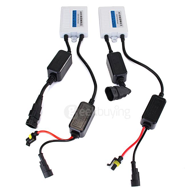 12000K H3 55W 12V Xenon HID Kit Car Headlight Slim Ballast Xenon Bulb - Black + White