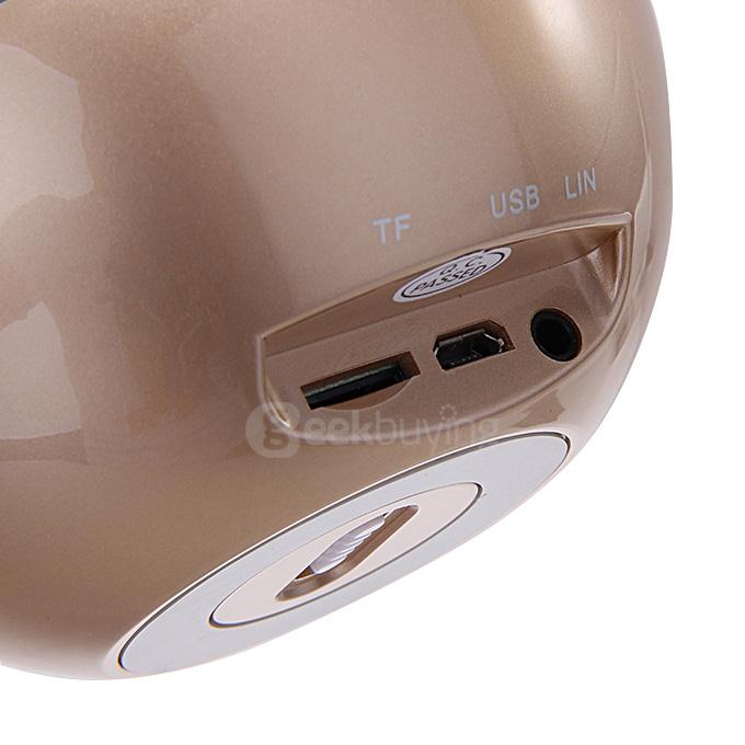 BT-118 Mini Portable Bluetooth 4.0 Speaker Hands-Free Touch Control HiFi Mini Loudspeaker For Smartphones - Gold