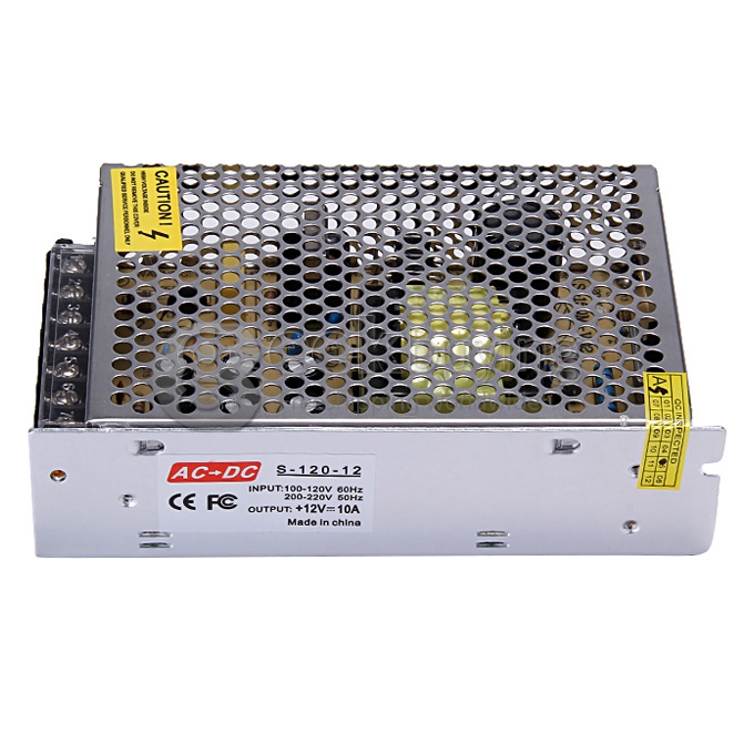 DC 12V 10A 120W Regulated Transformer Power Supply for LED Strip and Other Lamp