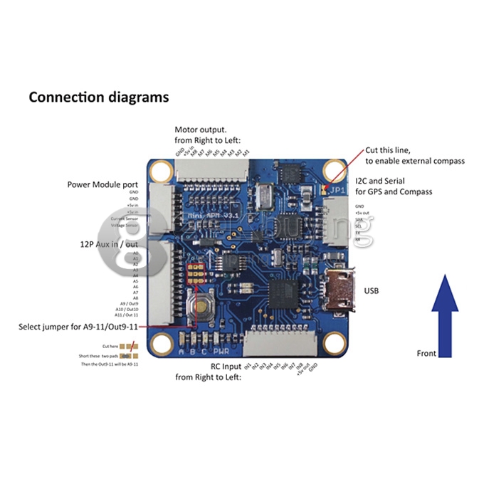Mini APM V3.1 Flight Controller With GPS Module