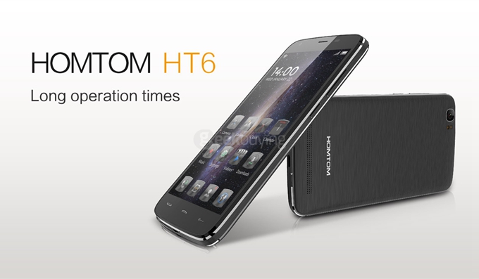 HOMTOM HT6 5.5inch 4G LTE 6250mAh Android 5.1 Smartphone 64-Bit MT6735 Quad Core 2GB 16GB 13.0MP IPS HD - Silver