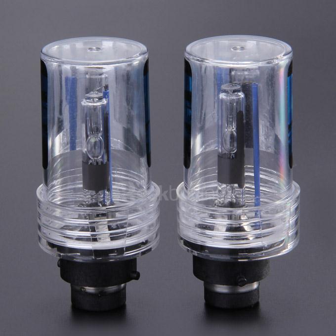 12000K 55W D2R Car HID Brilliant Blue Xenon Headlight Light Lamp Bulbs - Black + White ( One Pair)