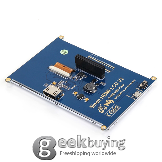 5 inch HDMI LCD (A) 800x480 High Resolution for Raspberry Pi 2 Model B / Raspberry Pi Model B / B+ / A+